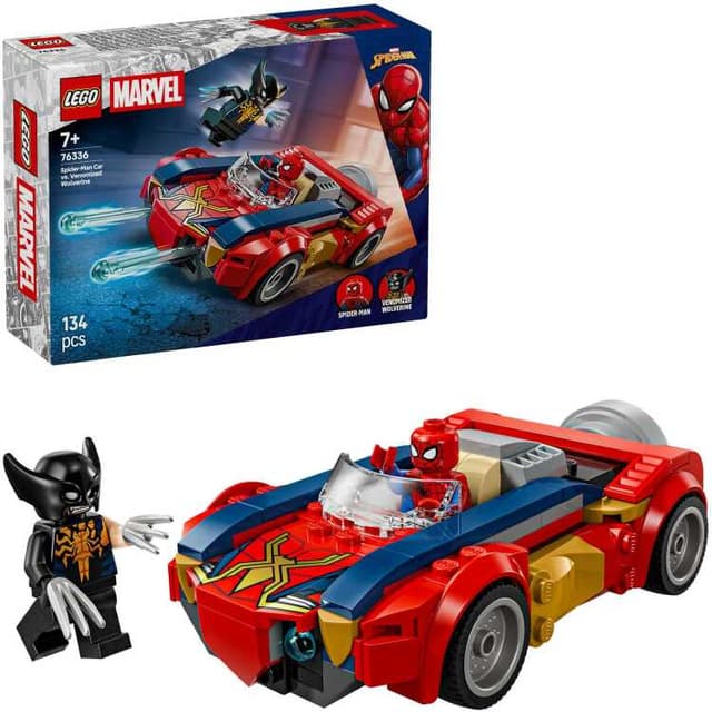 LEGO Marvel Super Heroes - Spider-Man auto vs. Venomized Wolverine Constructiespeelgoed