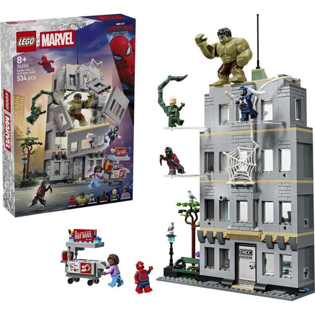LEGO Marvel - Spider-Man vs. Hulk ultieme confrontatie Constructiespeelgoed