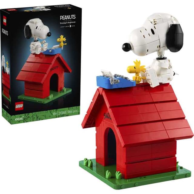 LEGO Ideas - Peanuts: Snoopy's hondenhok Constructiespeelgoed