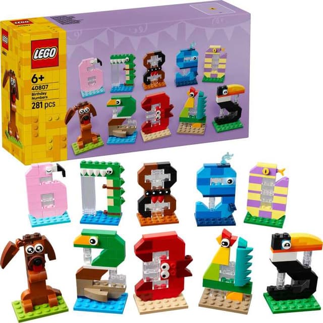 LEGO Icons - Verjaardagscijfers Constructiespeelgoed