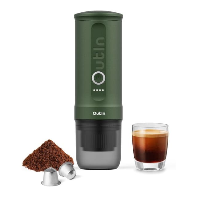 OutIn Nano Portable Espresso Machine - Forest Green espressomachine